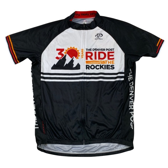 Primal Wear Other - Primal Ride The Rockies 2015 Dirty Thirty Cycling Jersey Mens Large Full Zip